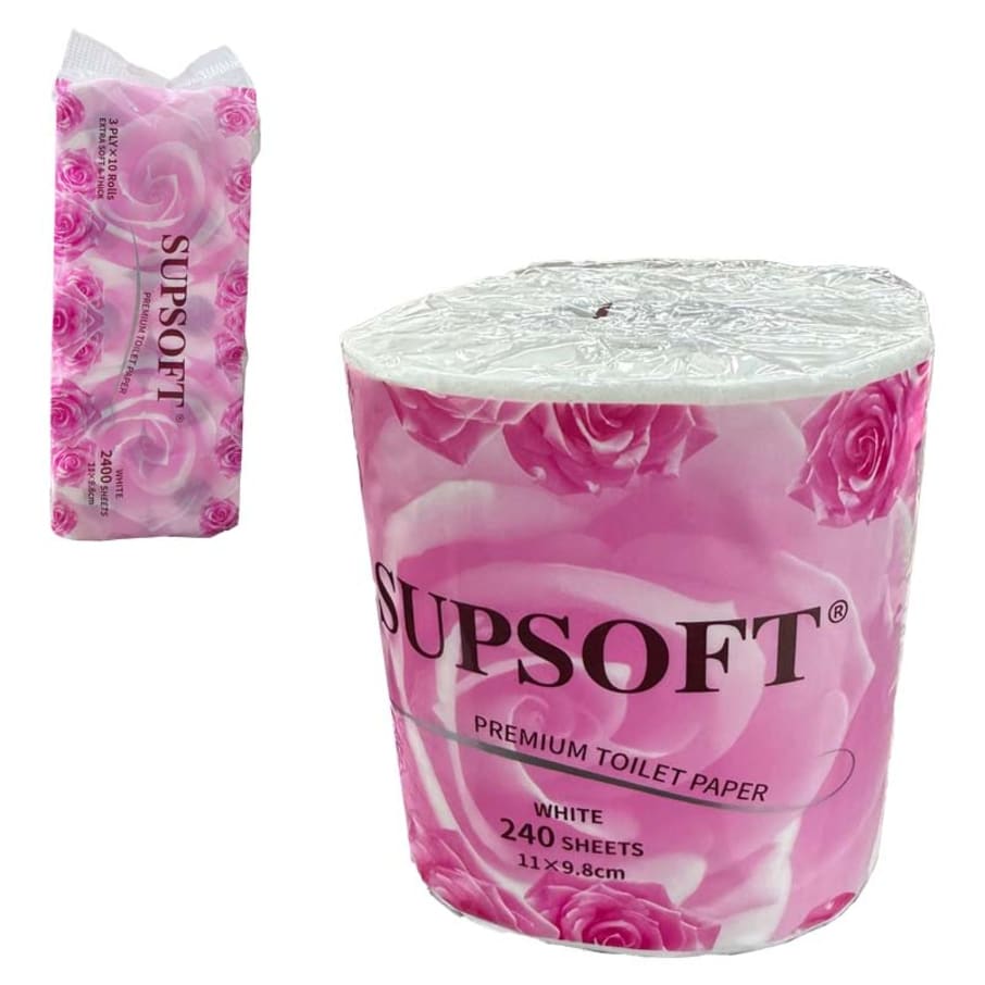 HO PAPEL HIGIENICO BL 3CAPAS PQX10RL 11X9.8X240HOJ