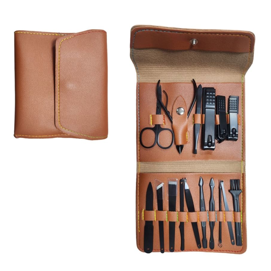 IMP JGO CORTAUNAS 16PZ C/ESTUCHE MARRON