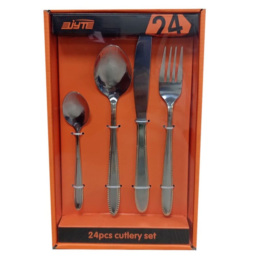 IMP JGO DE CUBIERTO 24PCS F/DOR EMP/CARTON