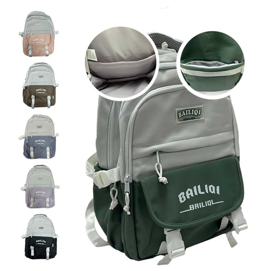 IMP MOCHILA 5 SERV BAILIQUI ROSADO-GRIS