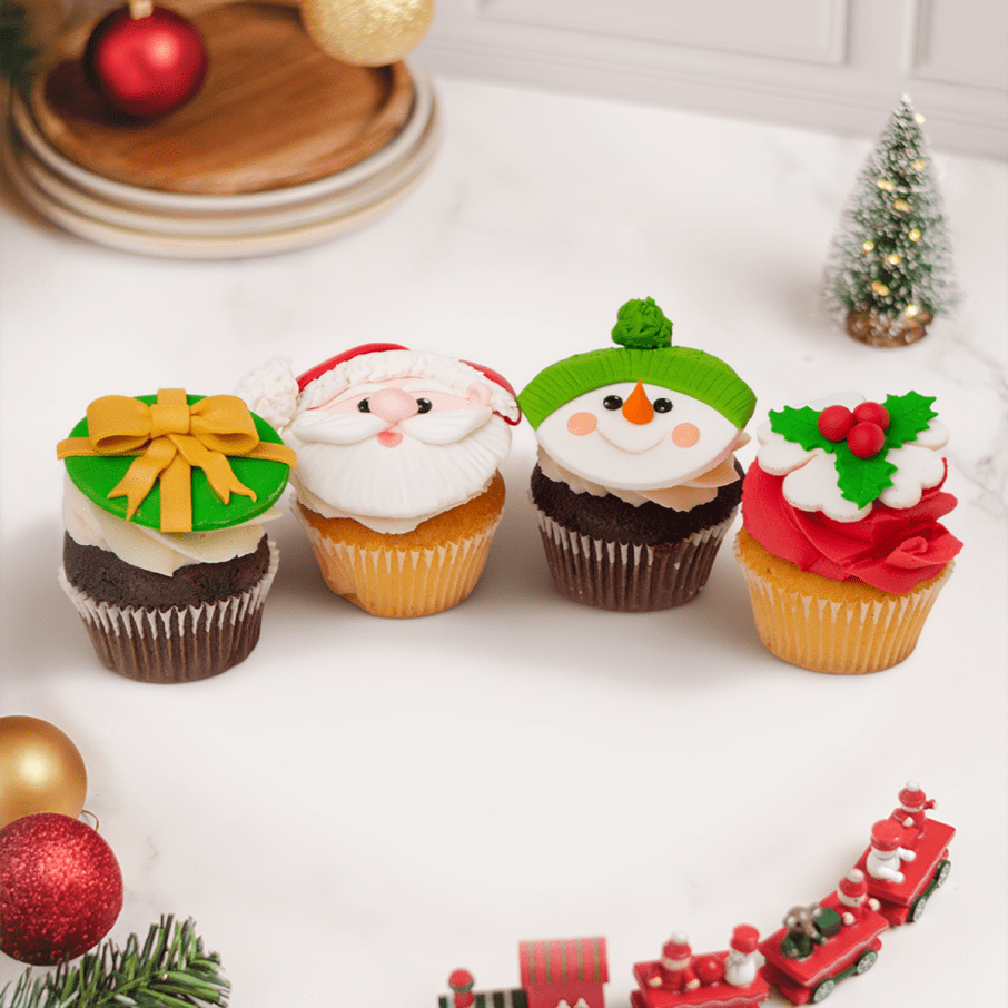 NAVIDAD MINI CUPCAKES ESPECIALES (Pedidos con 48 hrs. de anticipación)