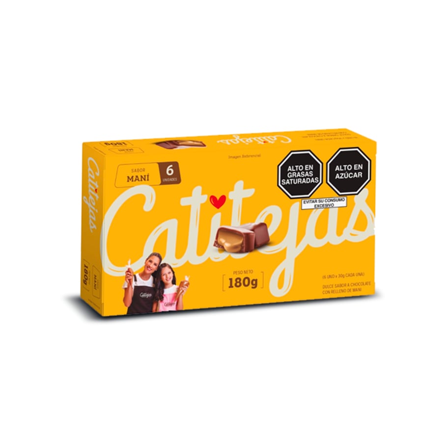 CATITEJAS SABOR MANÍ 180 g