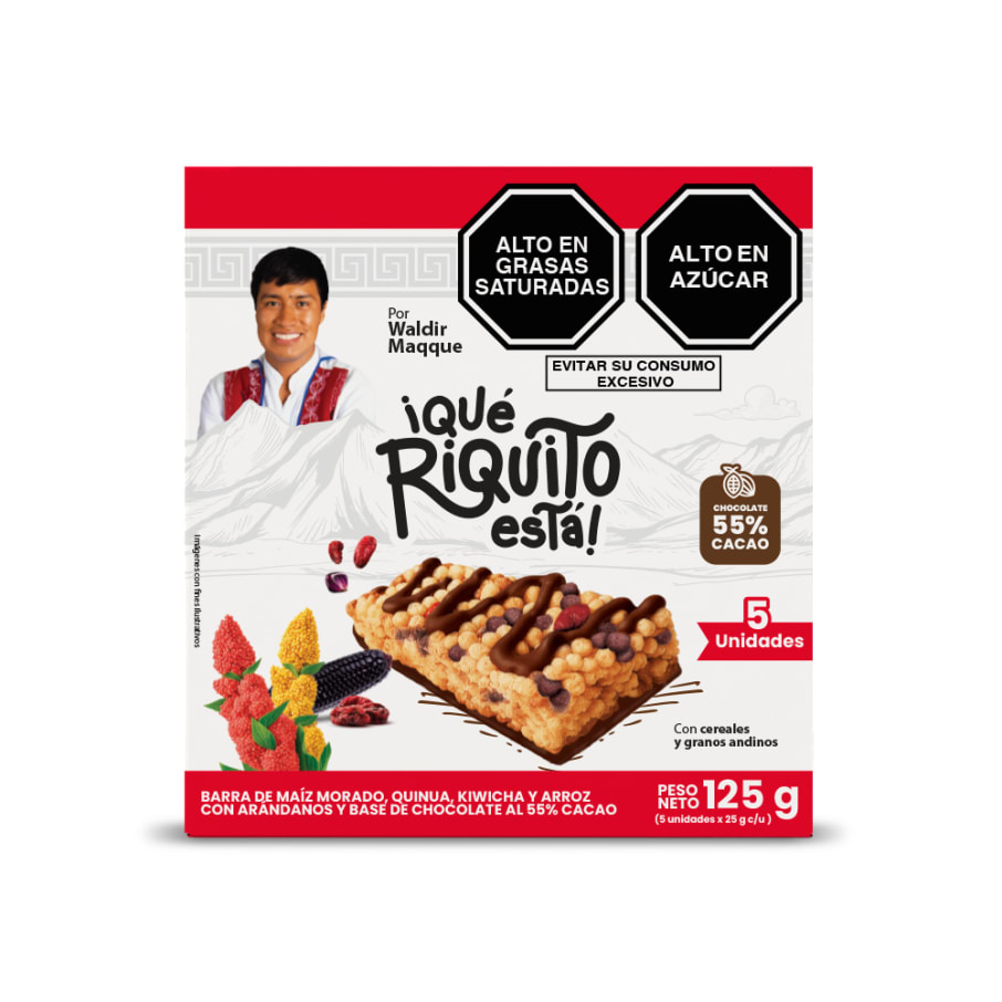 BARRAS DE CEREAL "QUÉ RIQUITO ESTÁ" - ARÁNDANOS