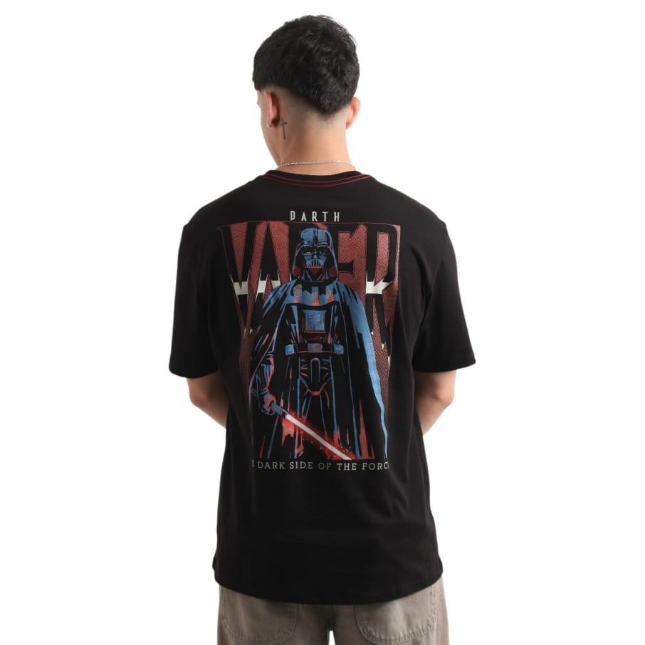 POLO  HOMBRE STAR WARS NEGRO ALGODÓN