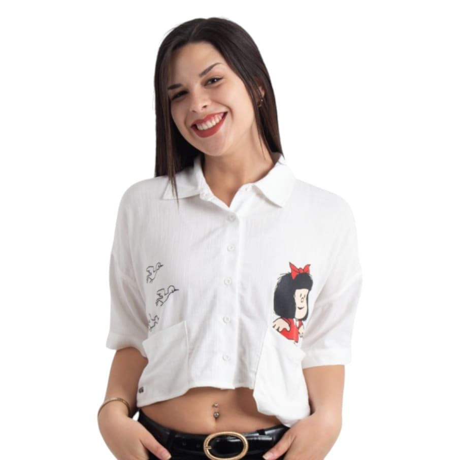 BLUSA MC MAFALDA MUJER MARFIL