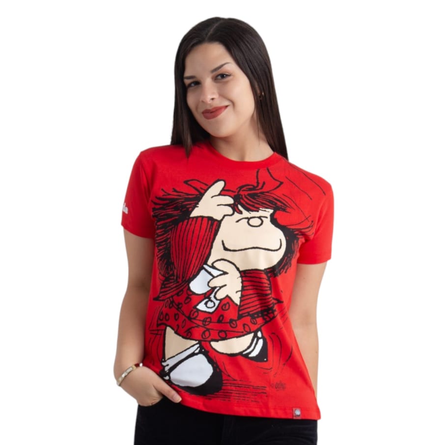POLO BAS MC MAFALDA MUJER ROJO