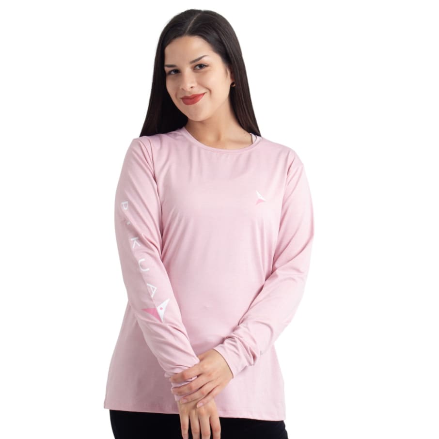 POLO MANGA LARGA MUJER CLOUD PINK CON PROTECCION UV PIKUA