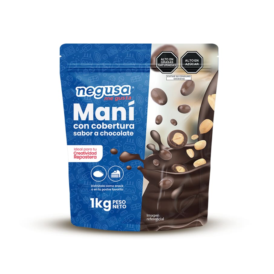 Maní con cobertura sabor a chocolate