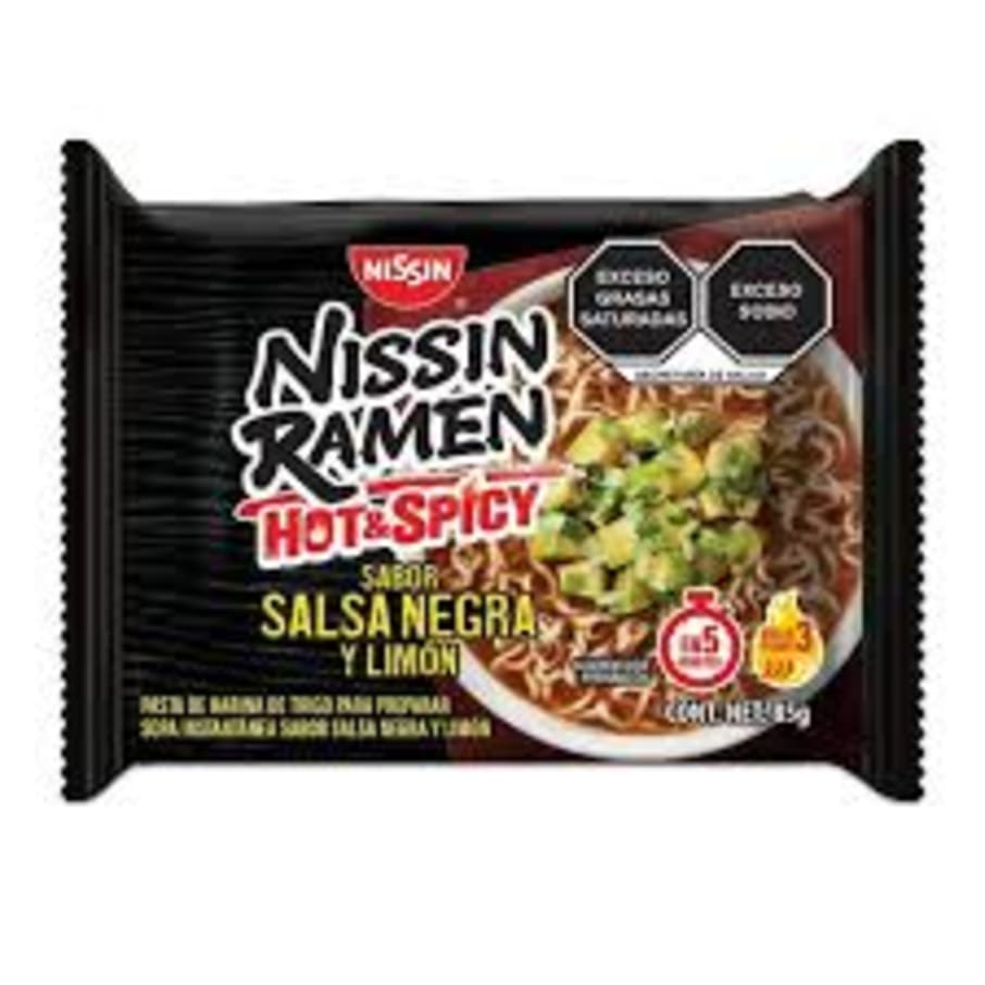 SOPA RAMEN NISSIN SALSAS NEGRAS