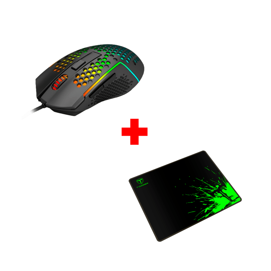 Mouse Redragon Reaping M987-K BLACK  + Mouse Pad T-Dagger LAVA S T-TMP100