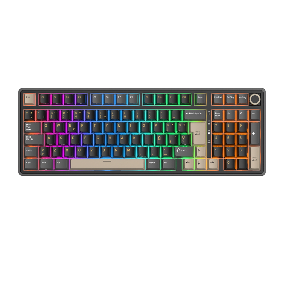 Teclado Royal Kludge RK-R98PRO Cableado PHANTOM - CREAMY  SWITCH