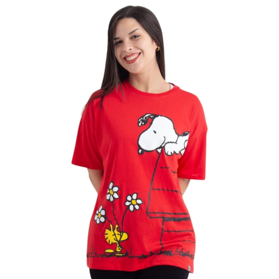 POLO OVERSIZE MC SNOOPY MUJER ALGODÓN