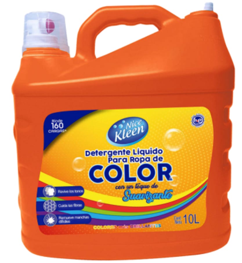Detergente Nice Kleen Color 10 Litros Toque Suavizante