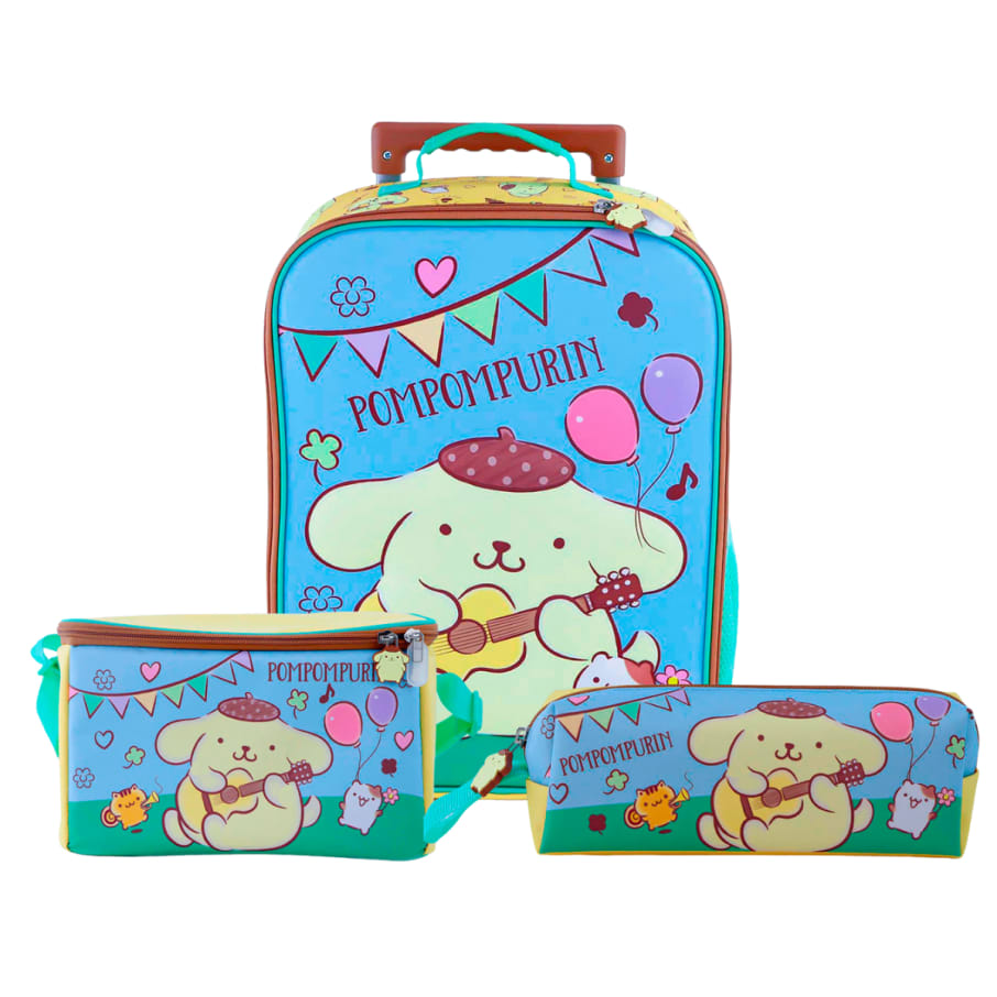 SCOOL KOMBAT SET MALETA GDE EVA 3D POMPOMPURIN
