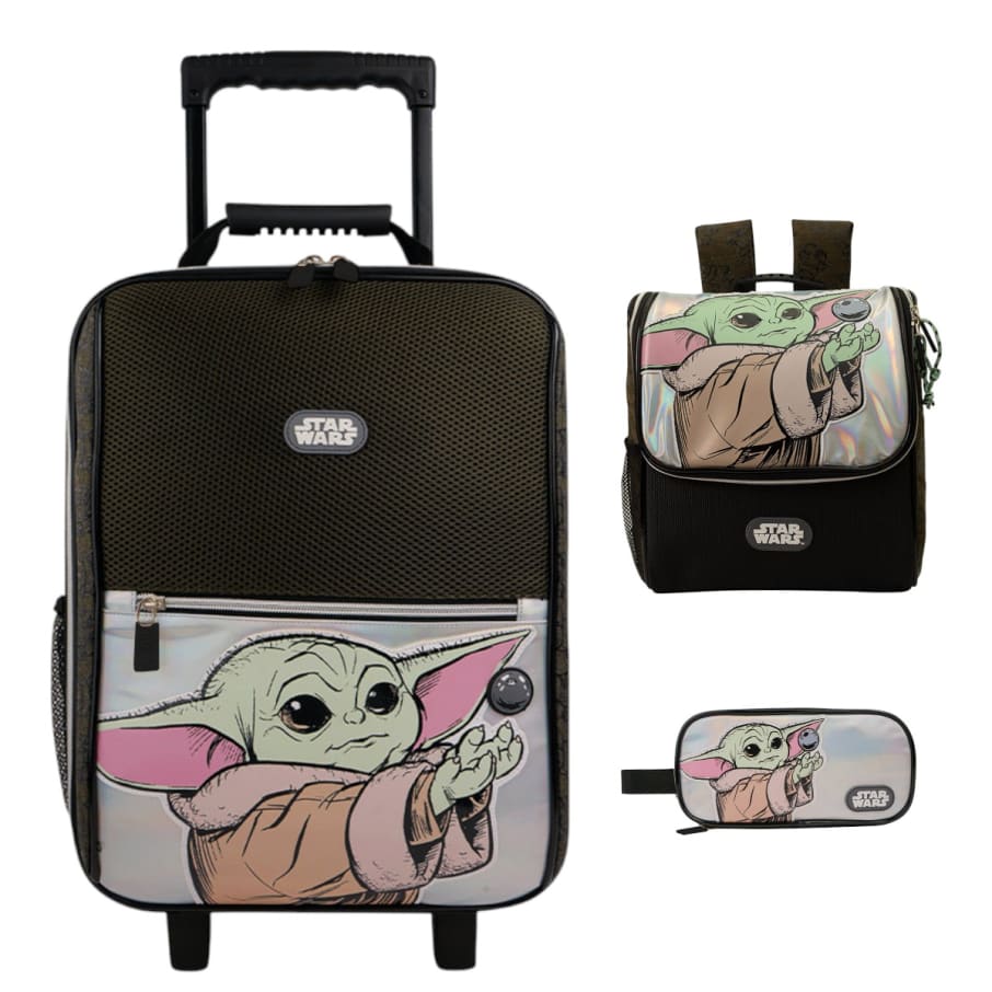 SET MALETA+LONCHERA+CARTUCHERA MANDALORIAN