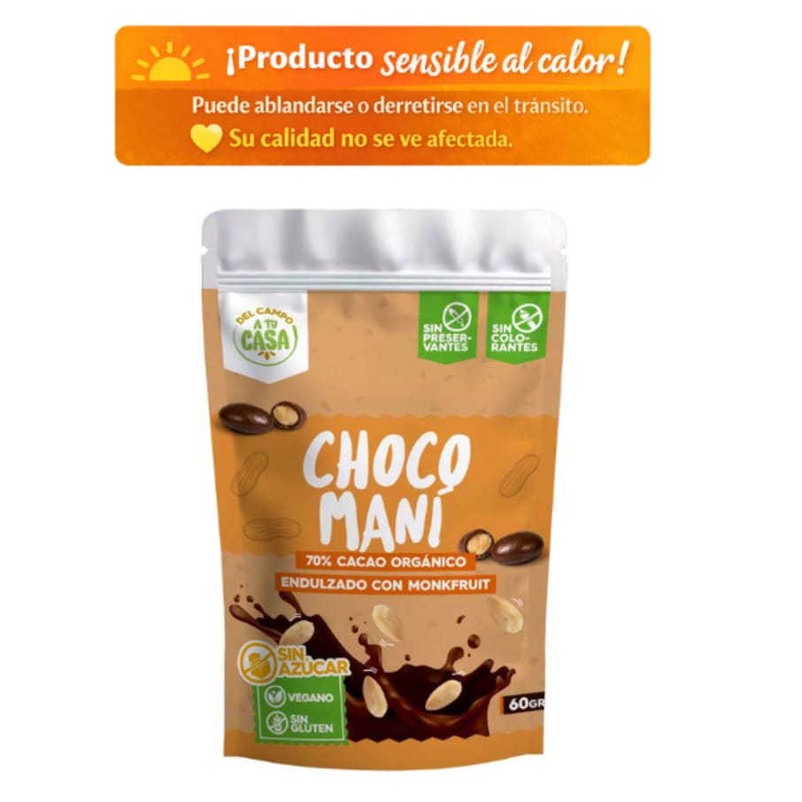 Choco mani sin azucar 60gr