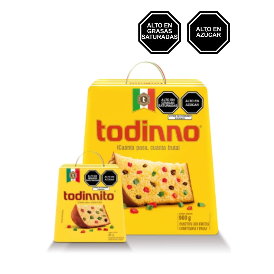 PANETON TODINNO CAJA 900 GR + TODINNITO 85 GR