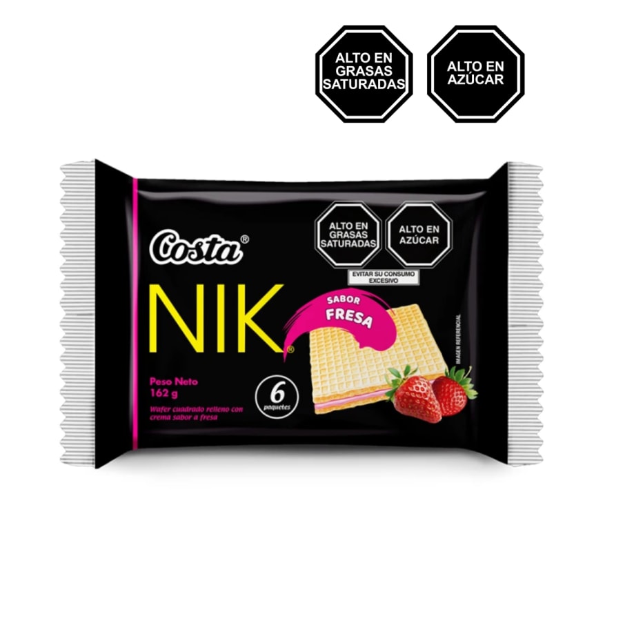WAFER NIK FRESA DP 6 UNIDADES 