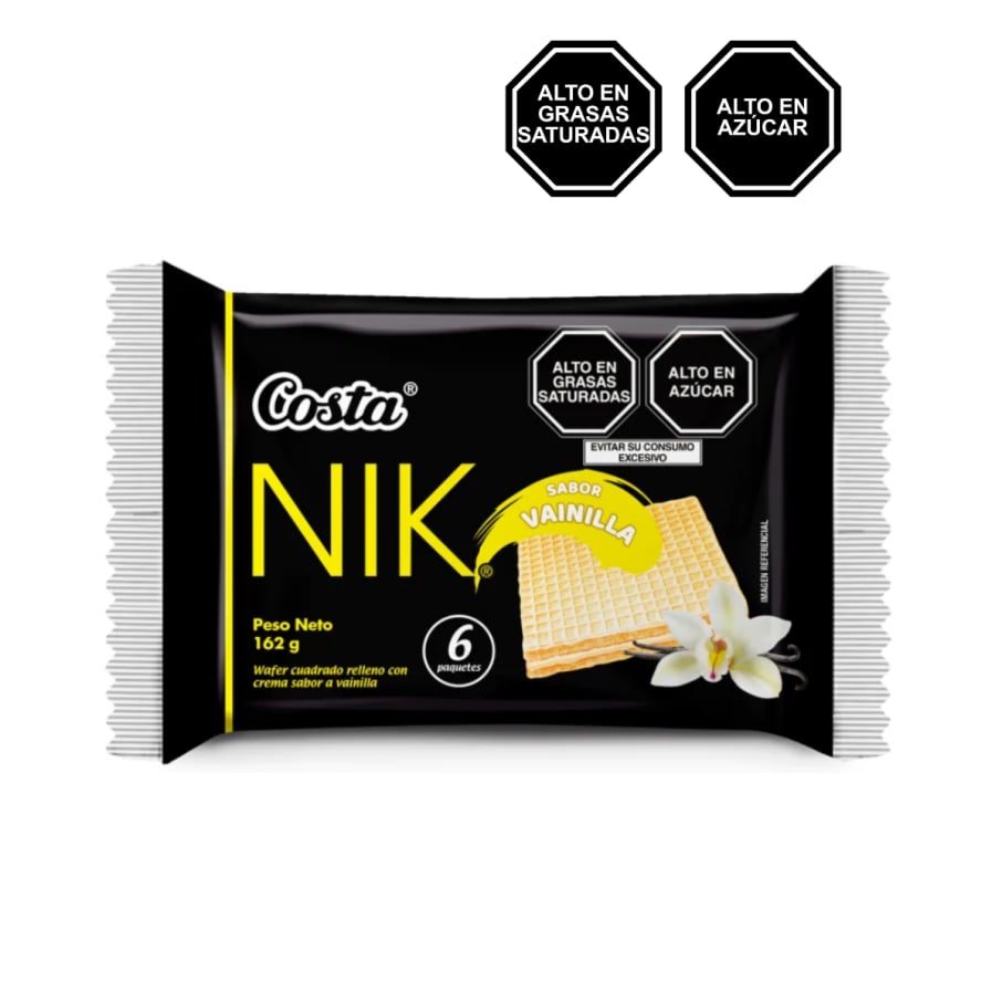 WAFER NIK VAINILLA DP 6 UNIDADES