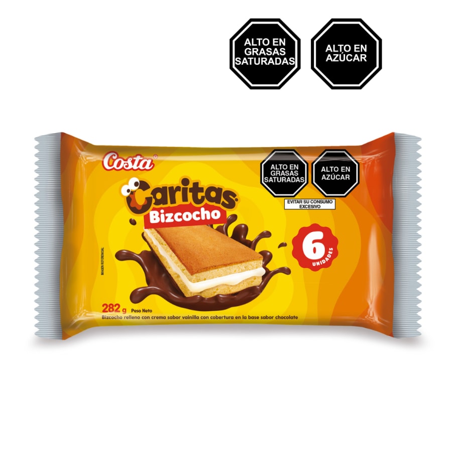 BIZCOCHO CARITAS 8X6X47GR