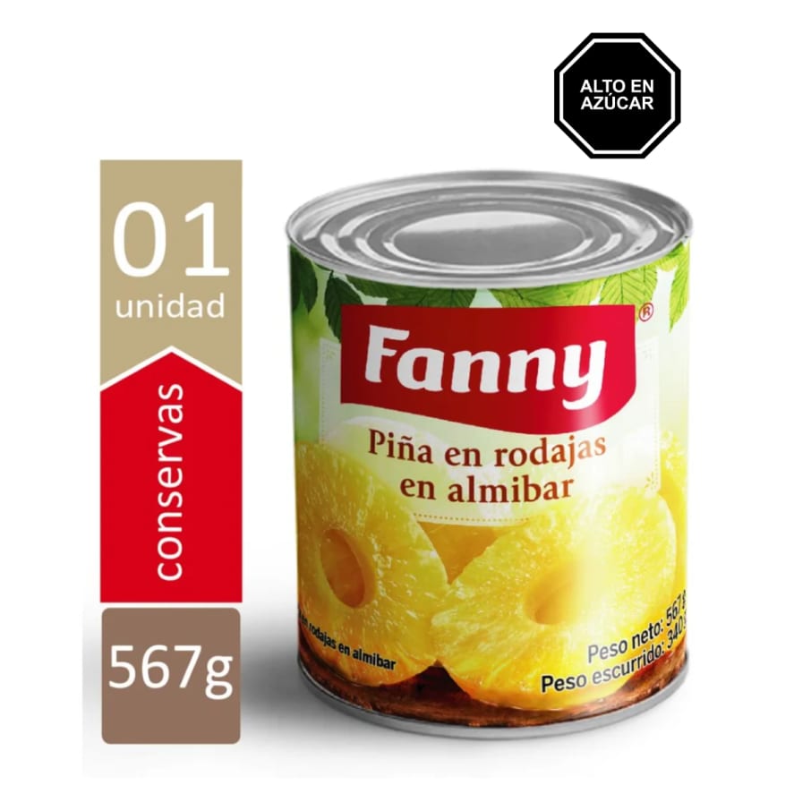 PIÑA EN RODAJAS FANNY 567 GR