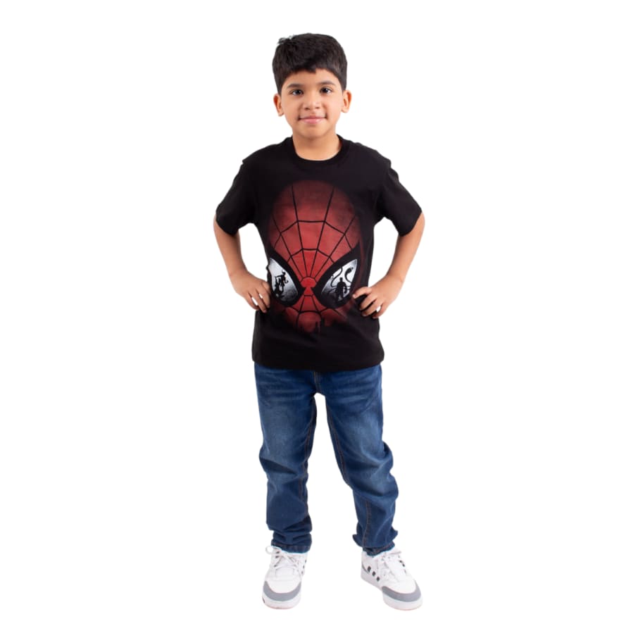 POLO BAS MC SPIDERMAN NEGRO