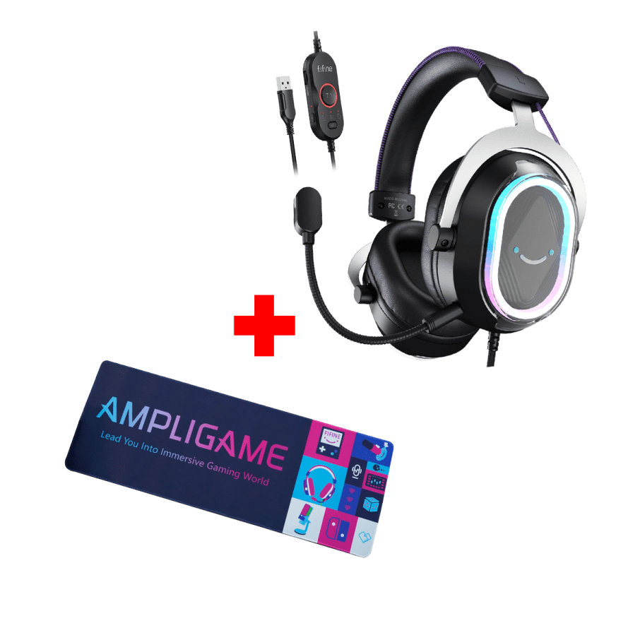 Auriculares Fifine H13 BLACK + Mouse Pad Fifine 