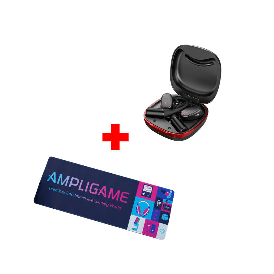 Auriculares Fifine C6 Inalámbrico BLACK + Mouse Pad Fifine 