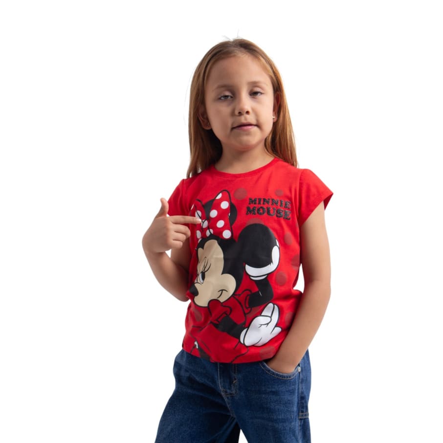 POLO BAS MC MINNIE MOUSE ROJO