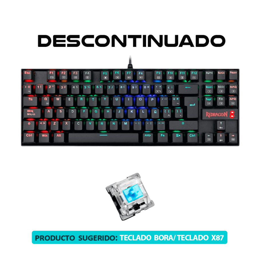 K552RGB KUMARA black BLUE SWITCH, Español