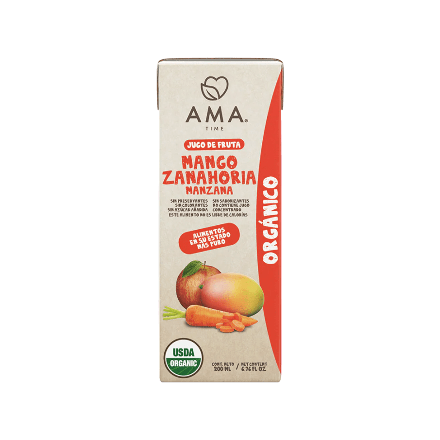 Jugo manzana mango zanahoria 200 cc Marca Ama