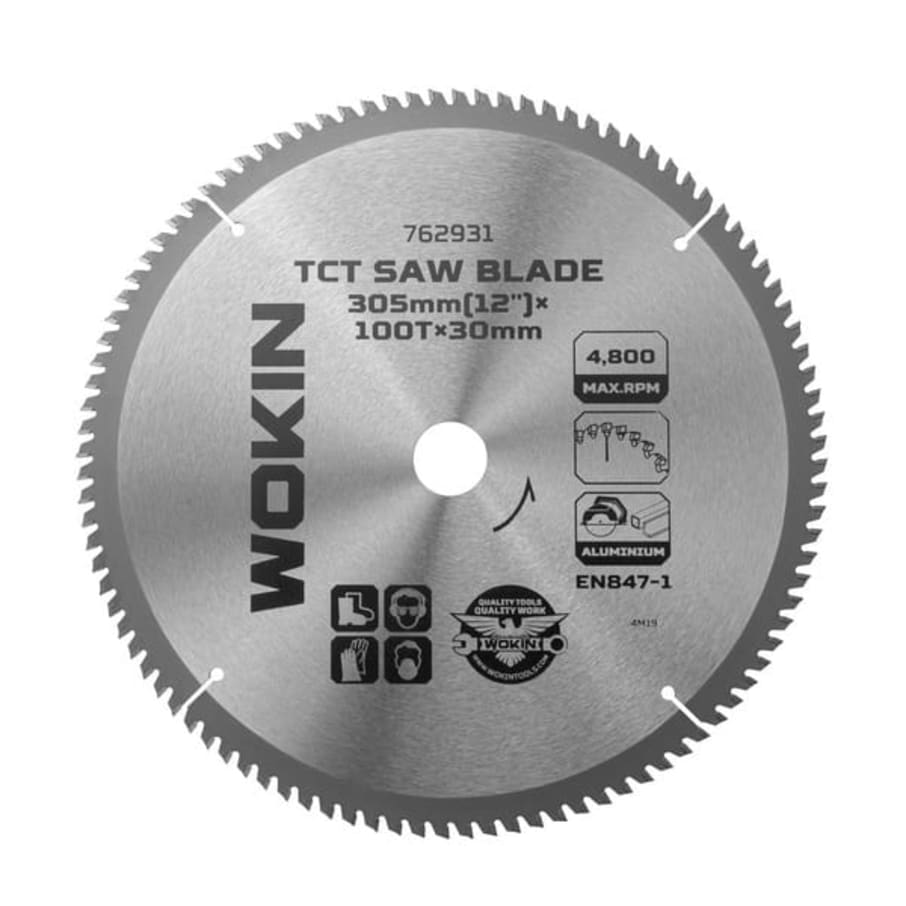 Disco Sierra TCT Aluminio 235mm(9")x60Tx30mm Wokin