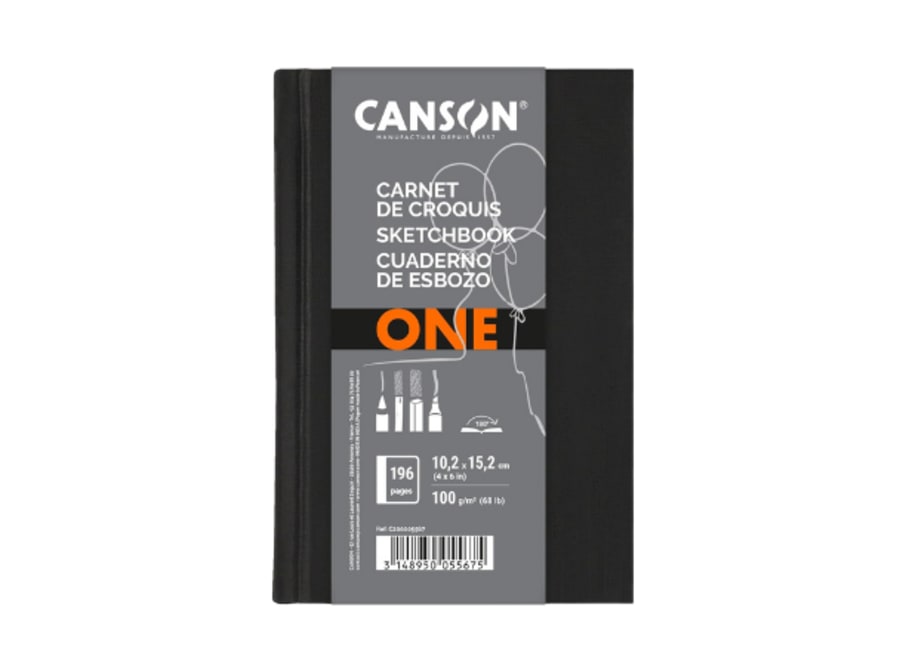 Artbook - Canson - One - 196P. - 100 GSM - 10.2x15.2cm (A6)