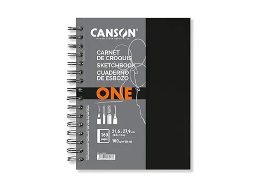 Artbook - Canson - One Esp. - 160P. - 100 GSM - 21.6x27.9cm (A4)