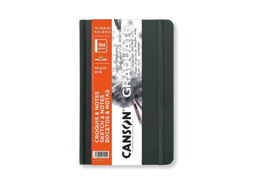 Artbook - Canson - Sketch & Notes - 184P. - 90 GSM - 14x21.6cm (A5)