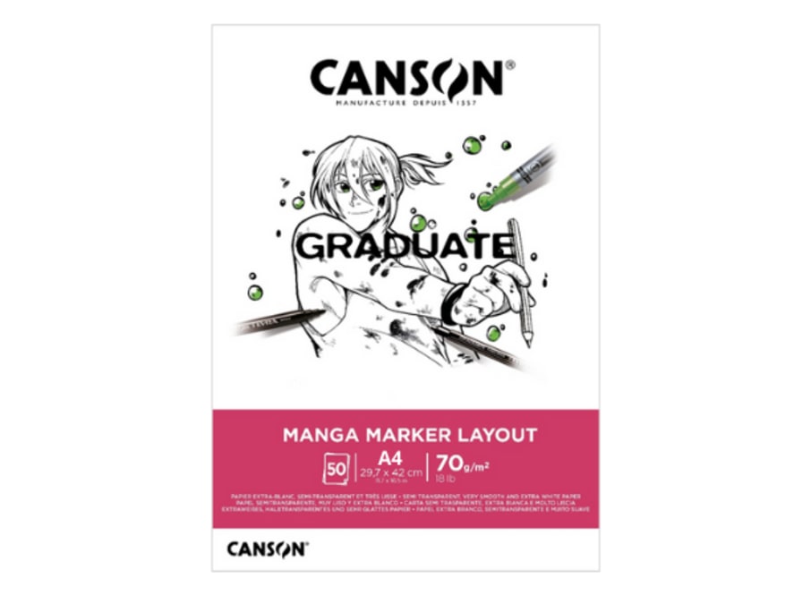 Bloc - Canson - Graduate - 50H. - 70 GSM - A4