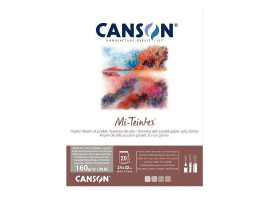 Bloc - Canson - Mi Teintes - 20H. - 160 GSM - 24x32cm