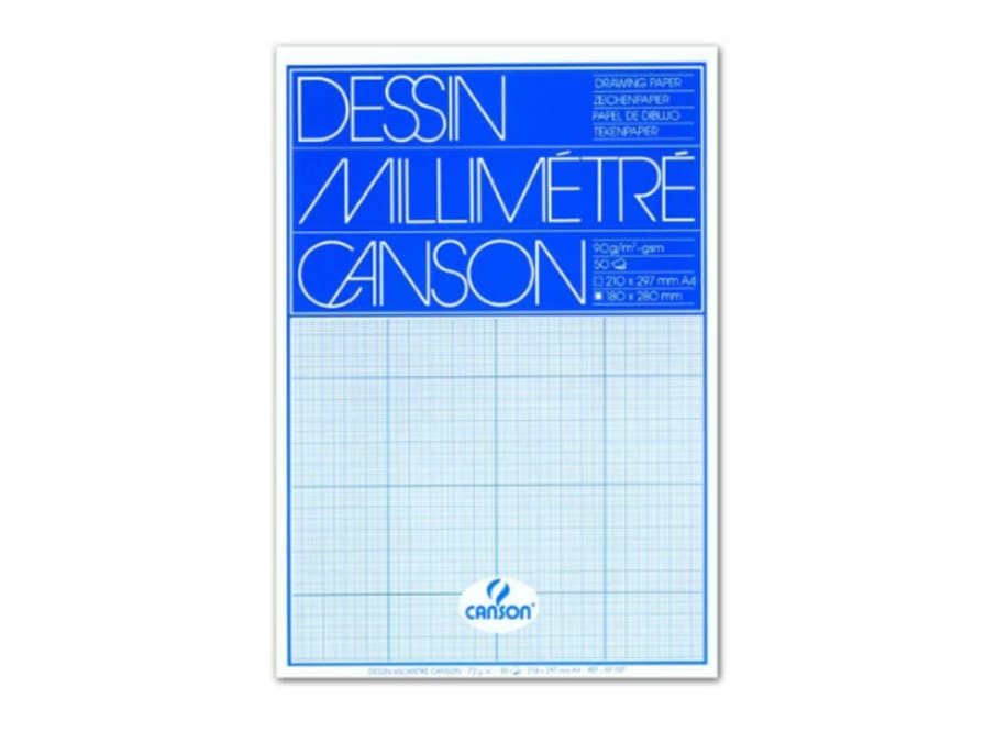 Bloc - Canson - Milimetrado - 50H. - 90 GSM - A4