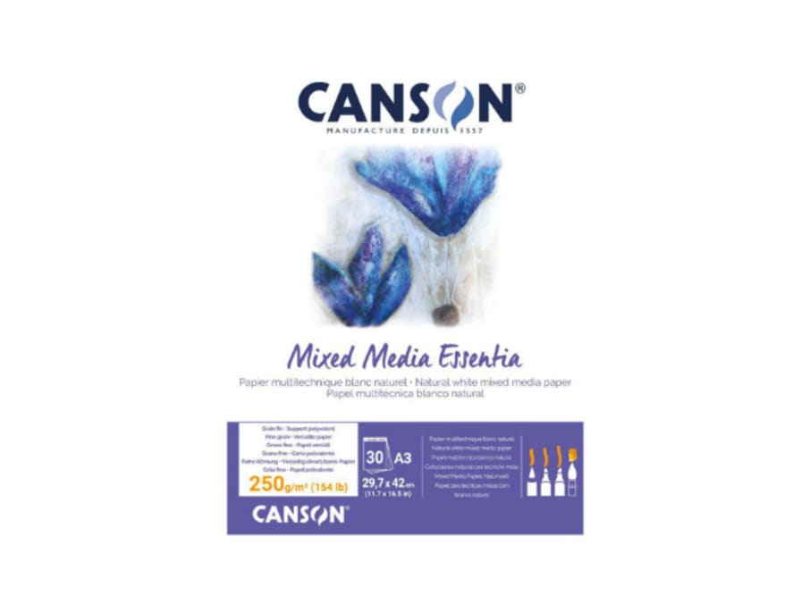Bloc - Canson - Mix Media - 30H. - 250 GSM - A3