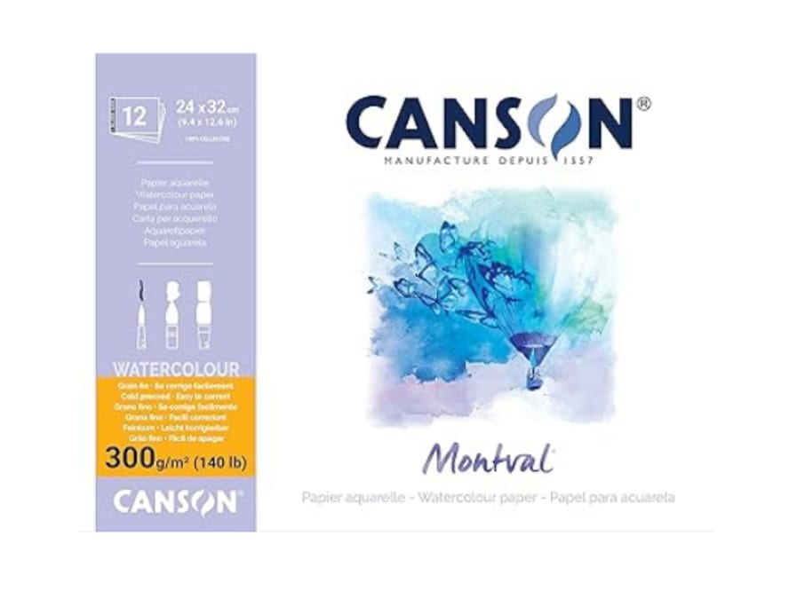 Bloc - Canson - Montval - 12H. - 300 GSM - 24x32cm