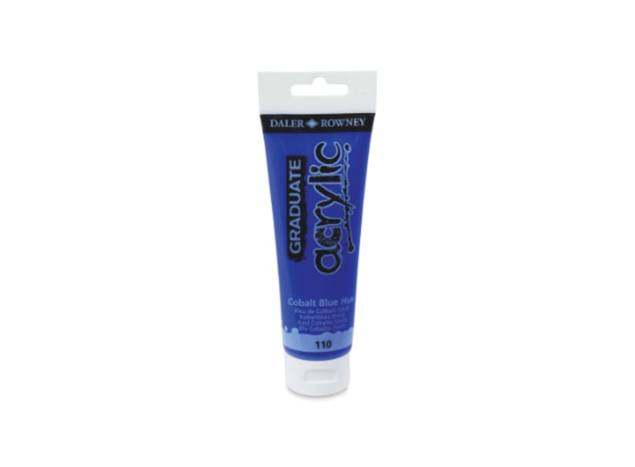 Tubo - Daler Rowney - Graduate Acrylic - 120 mL - Azul Cobalto