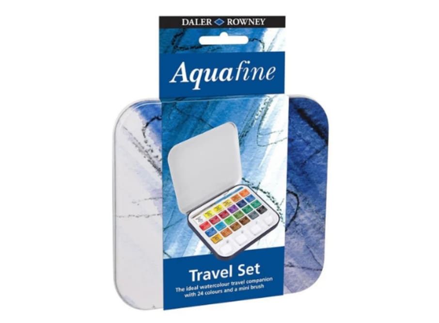 Travel Set Metálico - Daler Rowney - Aquafine - 24 colores