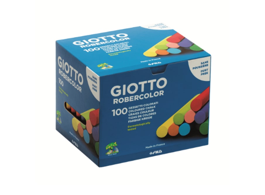 Caja - Giotto Robercolor - Tizas Coloridas - 100 Und.