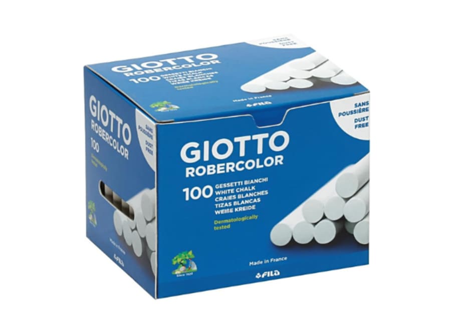 Caja - Giotto Robercolor - Tiza Blanca - 100 Und.