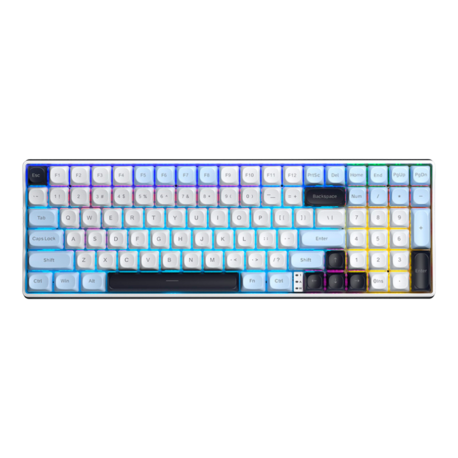 Teclado Aula S100 PRO Inalámbrico Inglés LIGHT BLUE/WHITE/BLACK PURPLE - BROWN SWITCH