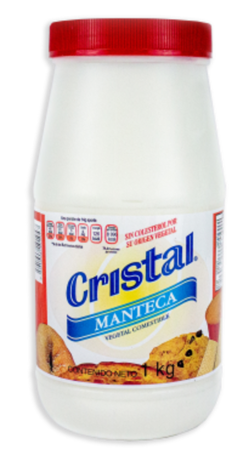 Manteca Vegetal Cristal Bote Kilo