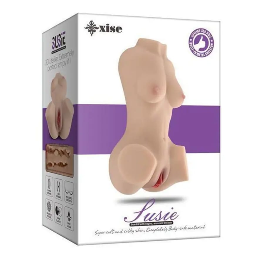 Susie Half Body sex doll with skeleton