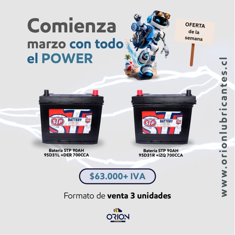 Bateria STP 95D31L 90AH +Der 700CCA