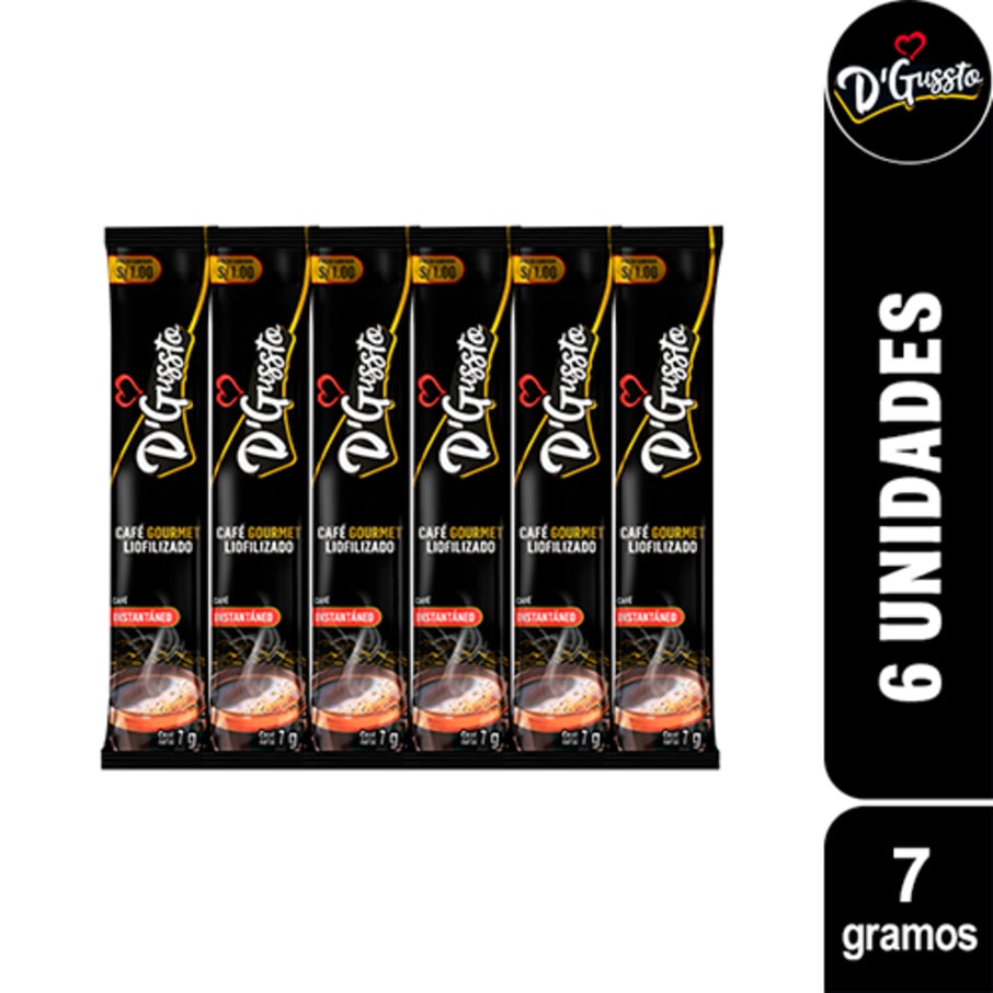 Café Gourmet D'Gussto 7 gr x 6 un