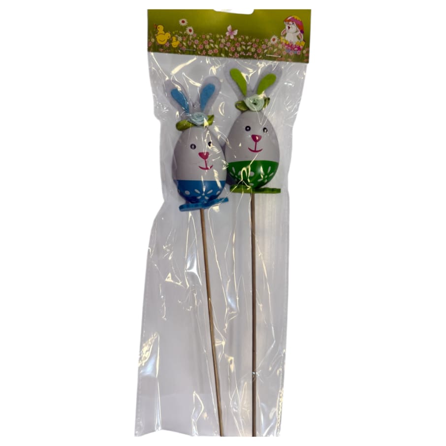 Set estaca conejo 2 pzs